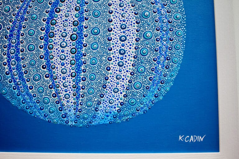 Painting- Large Blue sea urchin - Image 4