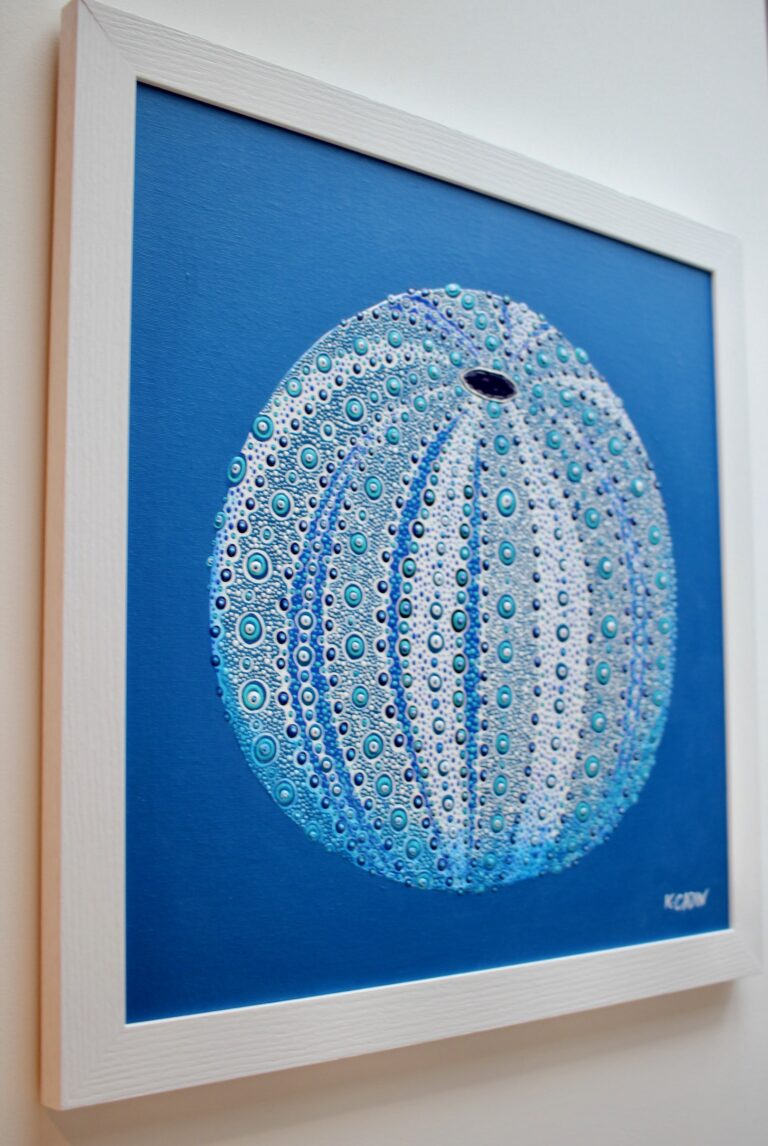 Painting- Large Blue sea urchin - Image 2