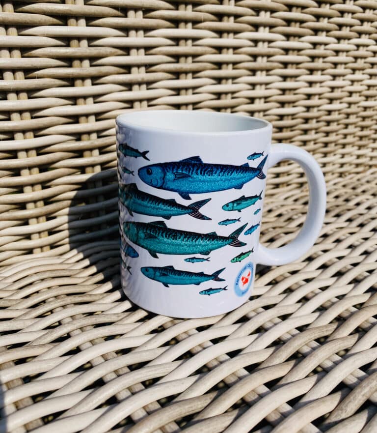 Les Minquiers Mackerel large Ceramic mug