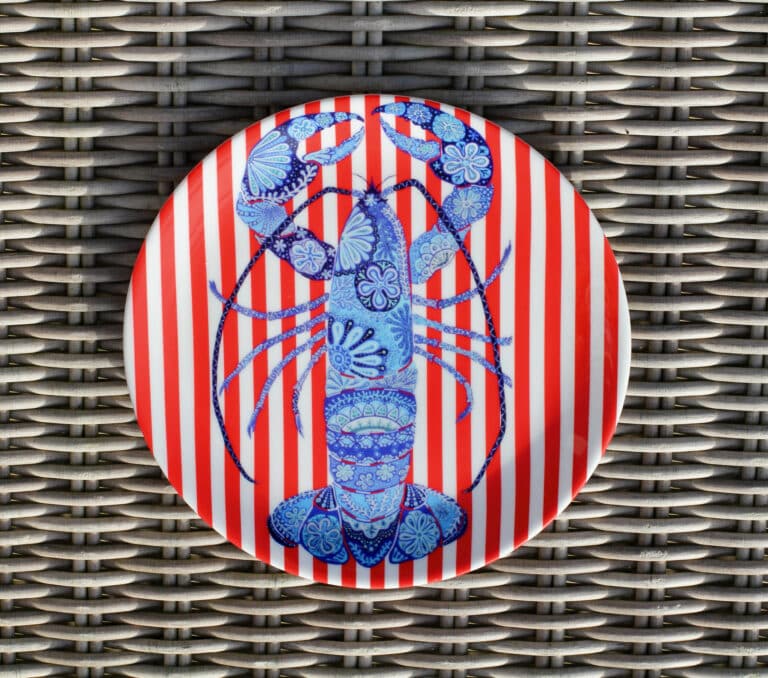 Archirondel Lobster bone china plate (small)